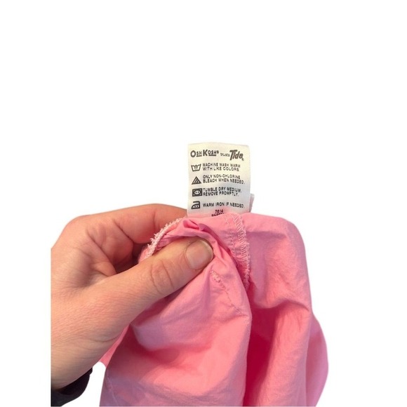 VTG Y2K OshKosh B'gosh Girls Floral Button Up Shirt & Pink Capris Outfit Size 6 - Picture 4 of 11